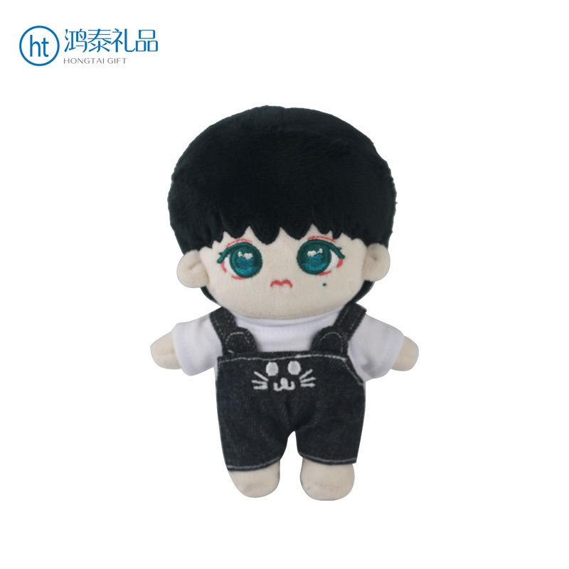 毛绒玩具-娃娃公仔牛仔衣服