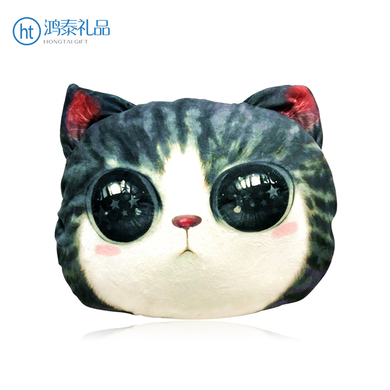 抱枕-可爱动物毛绒猫沙发抱枕
